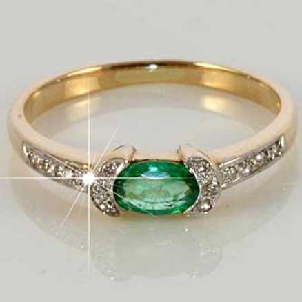 Columbian Emerald Stone Rings